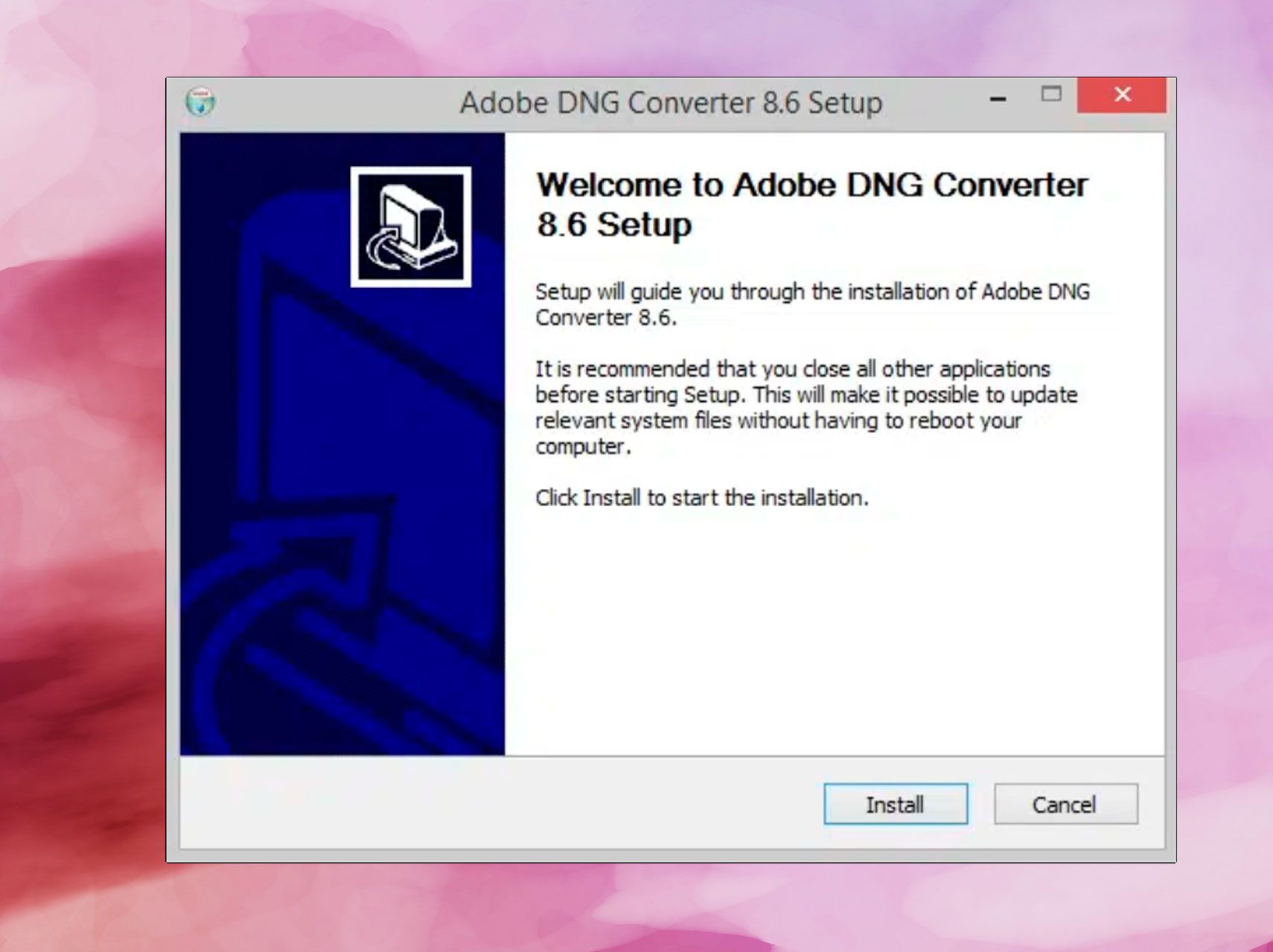 Installa Adobe DNG Converter..