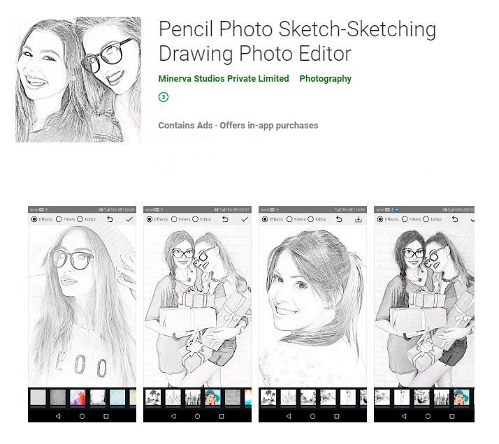 App Pencil Photo Sketch Editor..