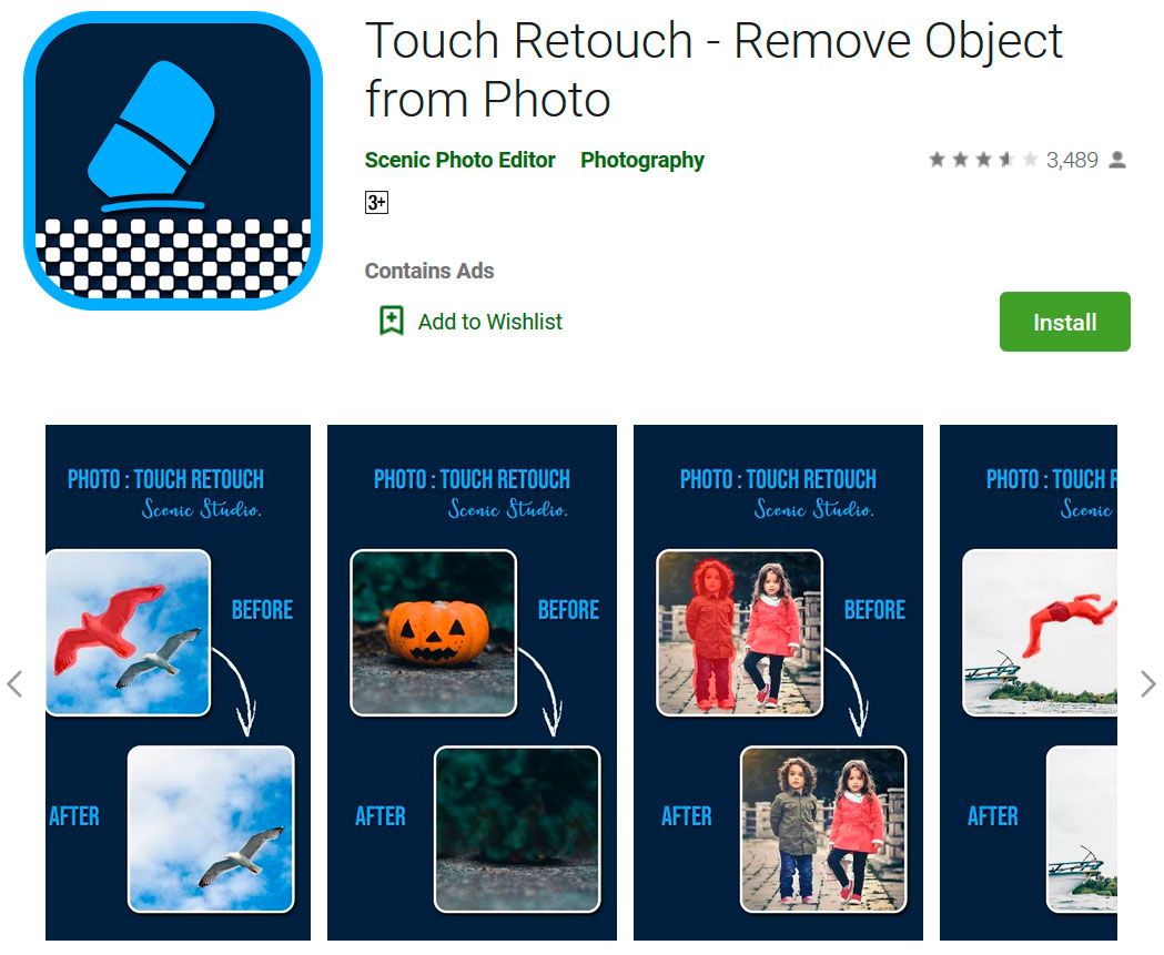 TouchRetouch su Google Play..