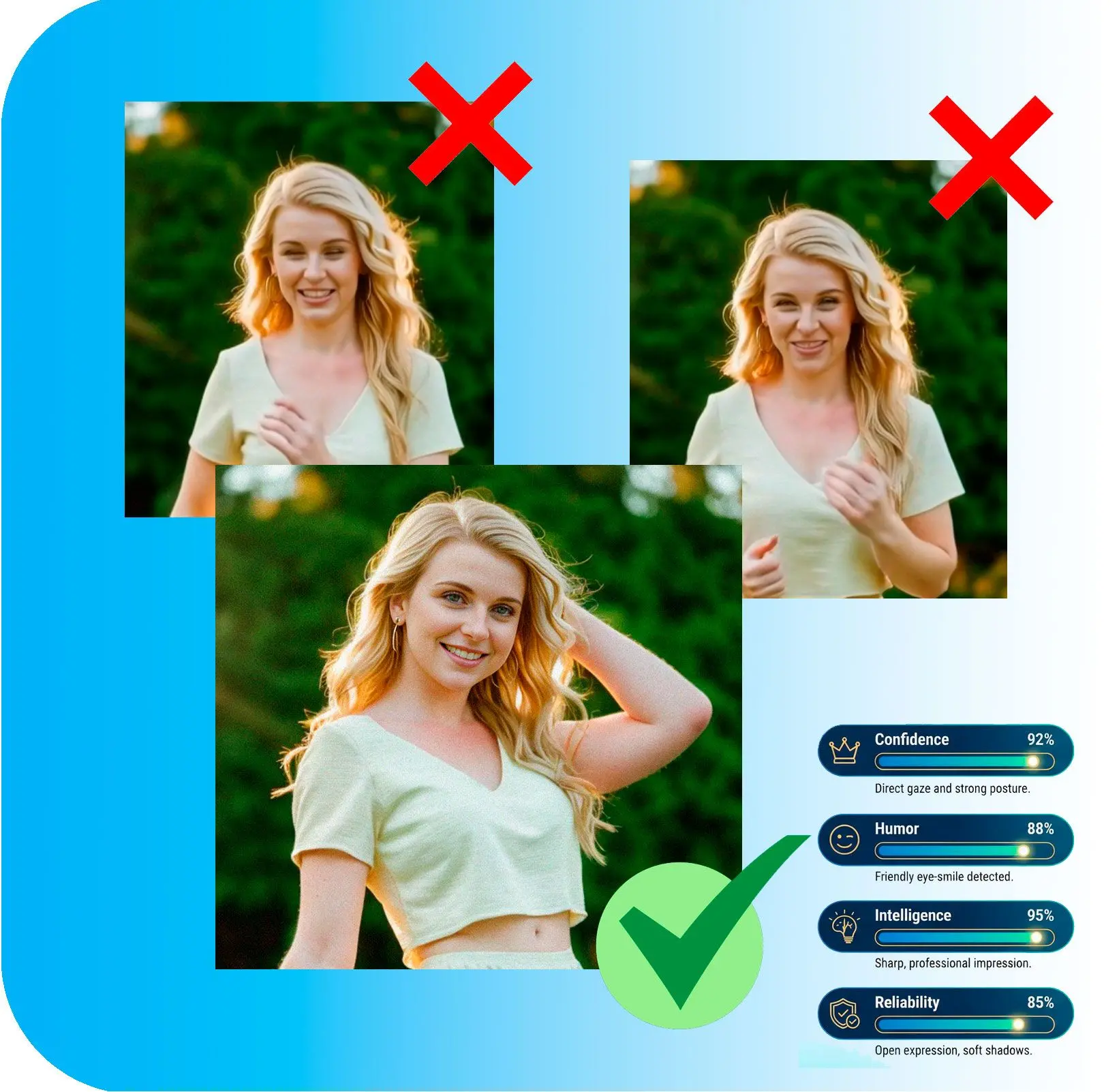 Scegli la Tua Foto Migliore Utilizzando Criteri Multipli.