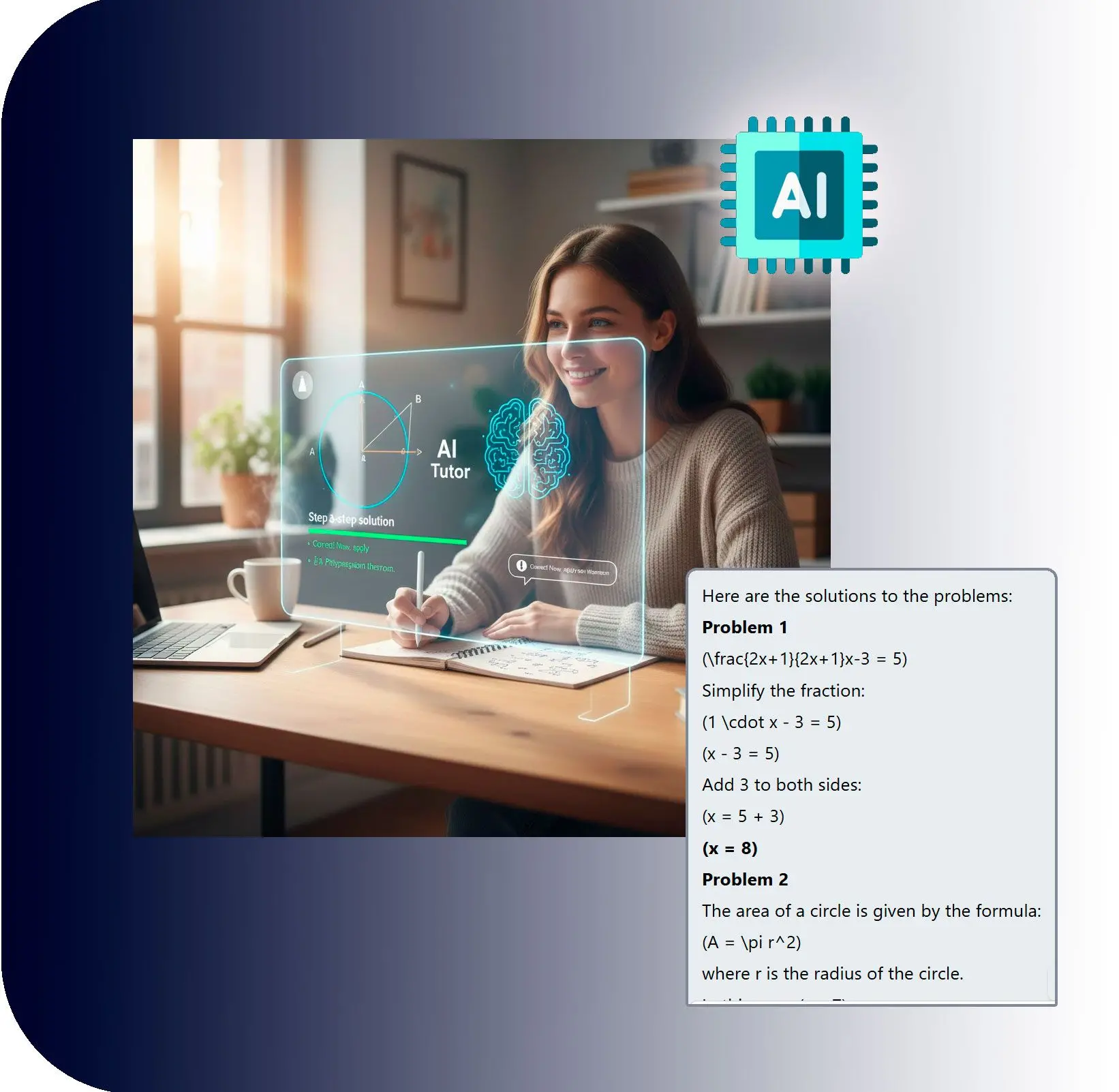 Il tuo tutor personalizzato 24/7.