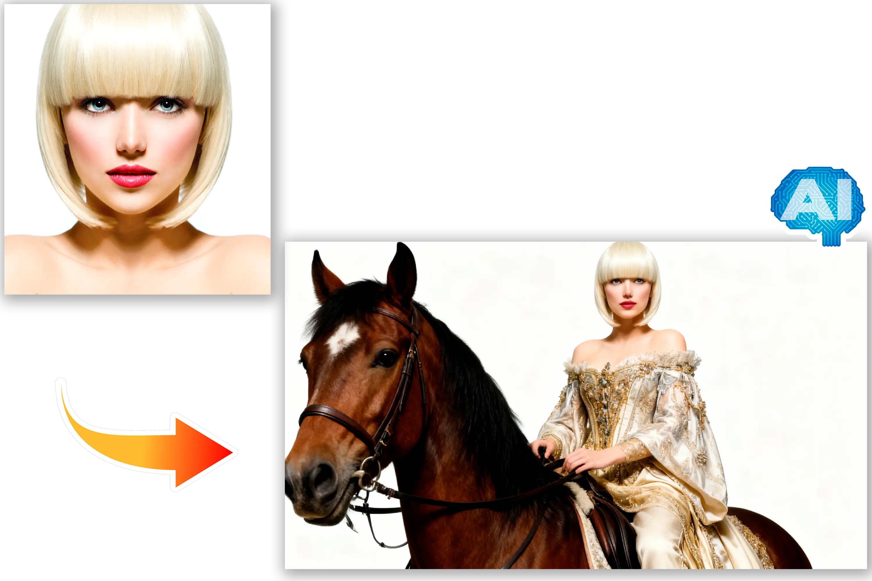 Usa immagini di riferimento.