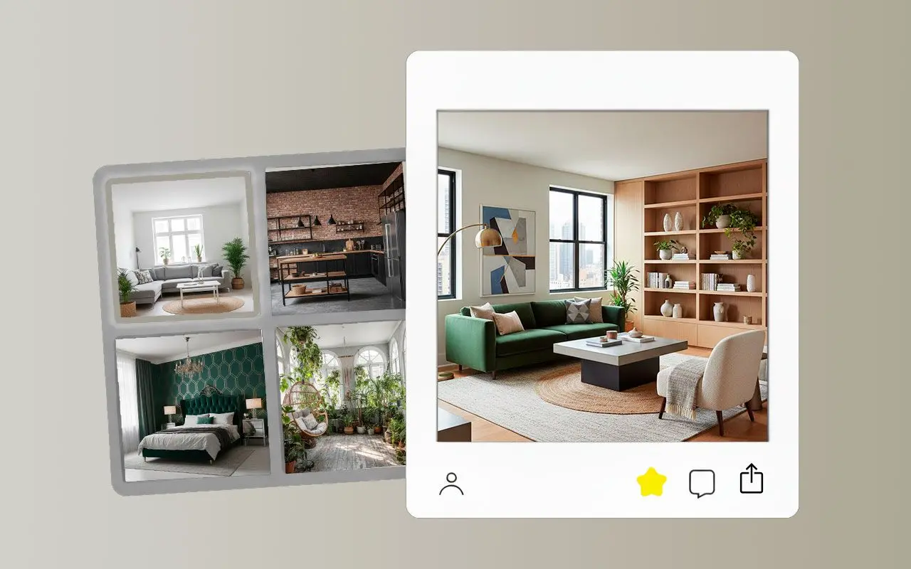 Crea qualsiasi cosa tu possa immaginare: Concetti di interior design.