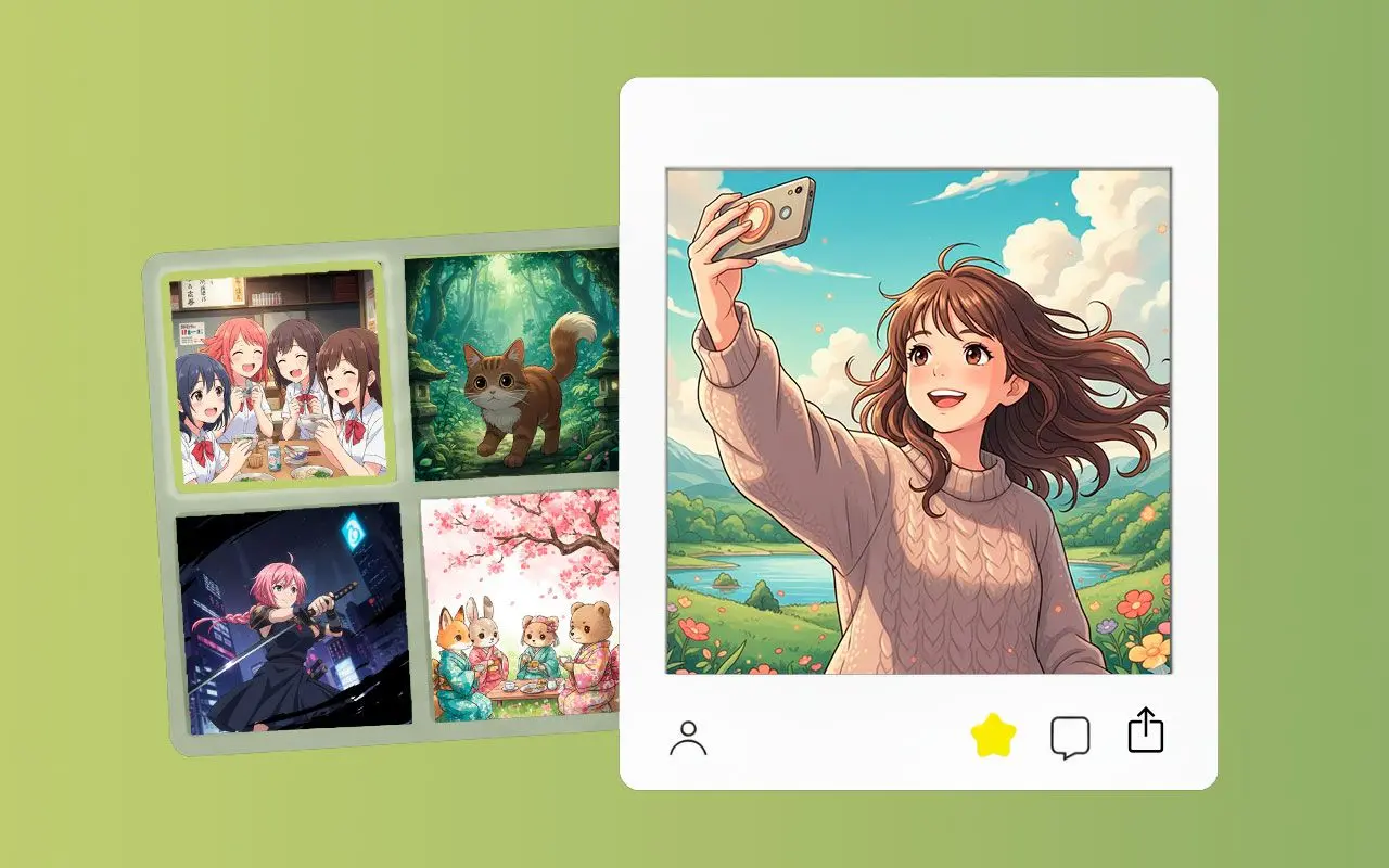 Crea qualsiasi cosa tu possa immaginare: Crea foto in stile Anime.