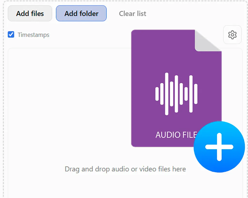 Aggiungi i tuoi file multimediali.