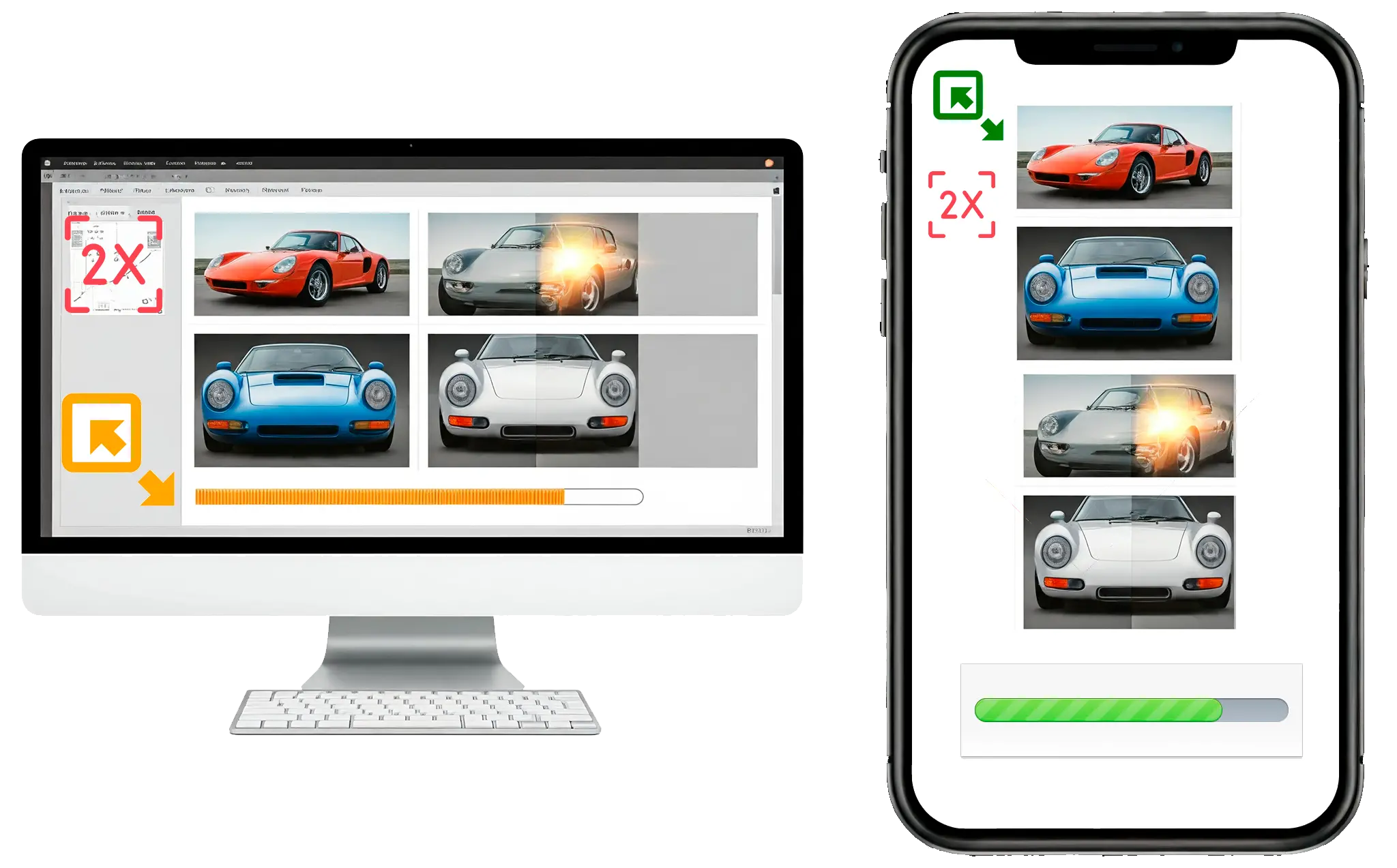 AI Bulk Image Upscaler Online & Download Software.