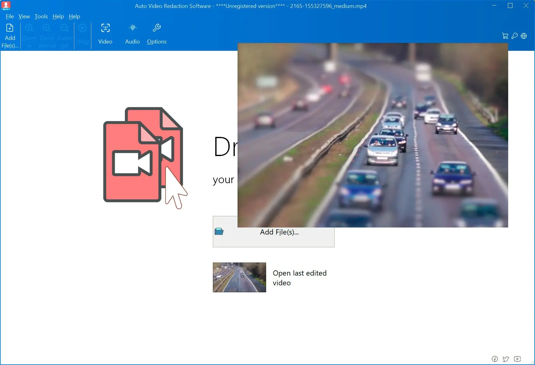 Aggiungi clip video con veicoli.