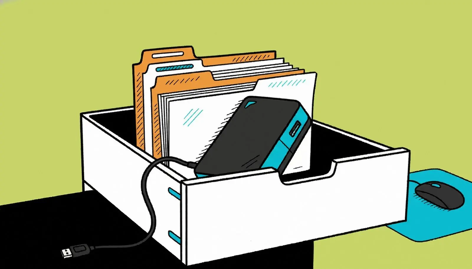 Dismissione di un vecchio disco di backup.