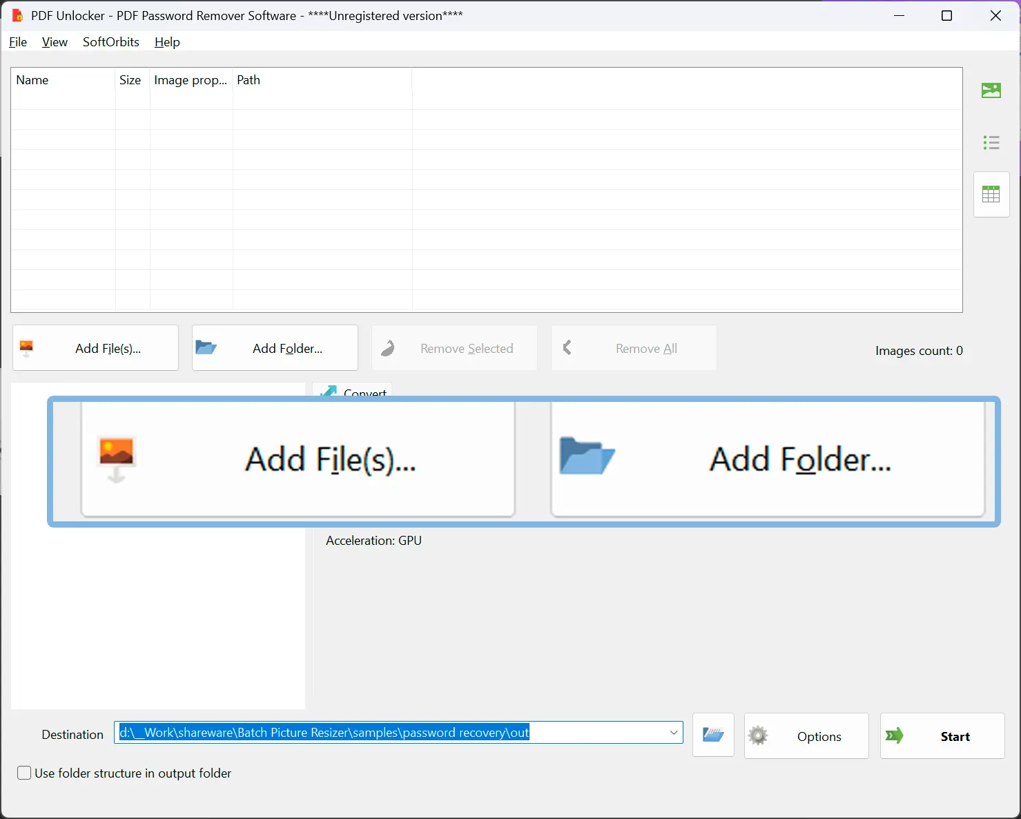 Aggiungi i file PDF.