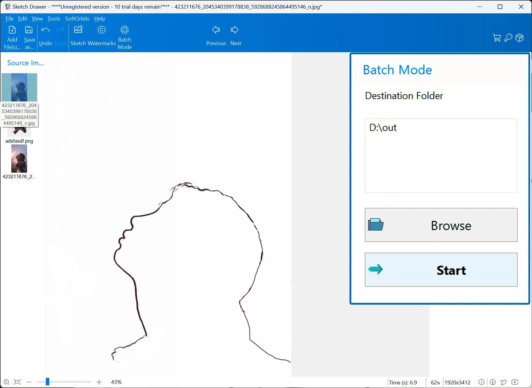 Esegui la Modalità Batch.