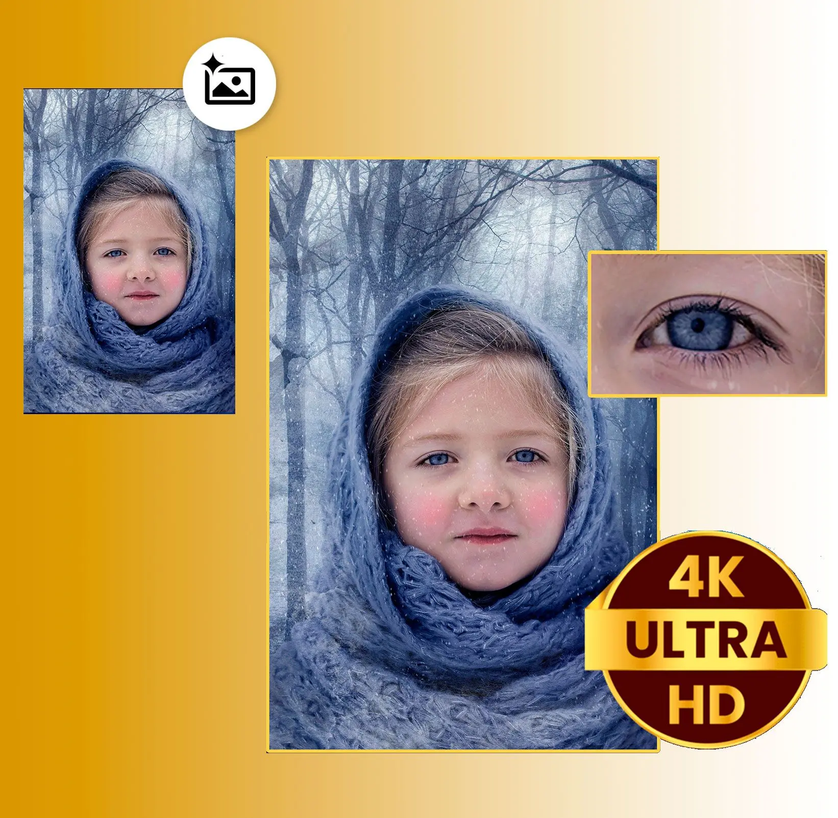 Upscaling fotografico tramite AI.