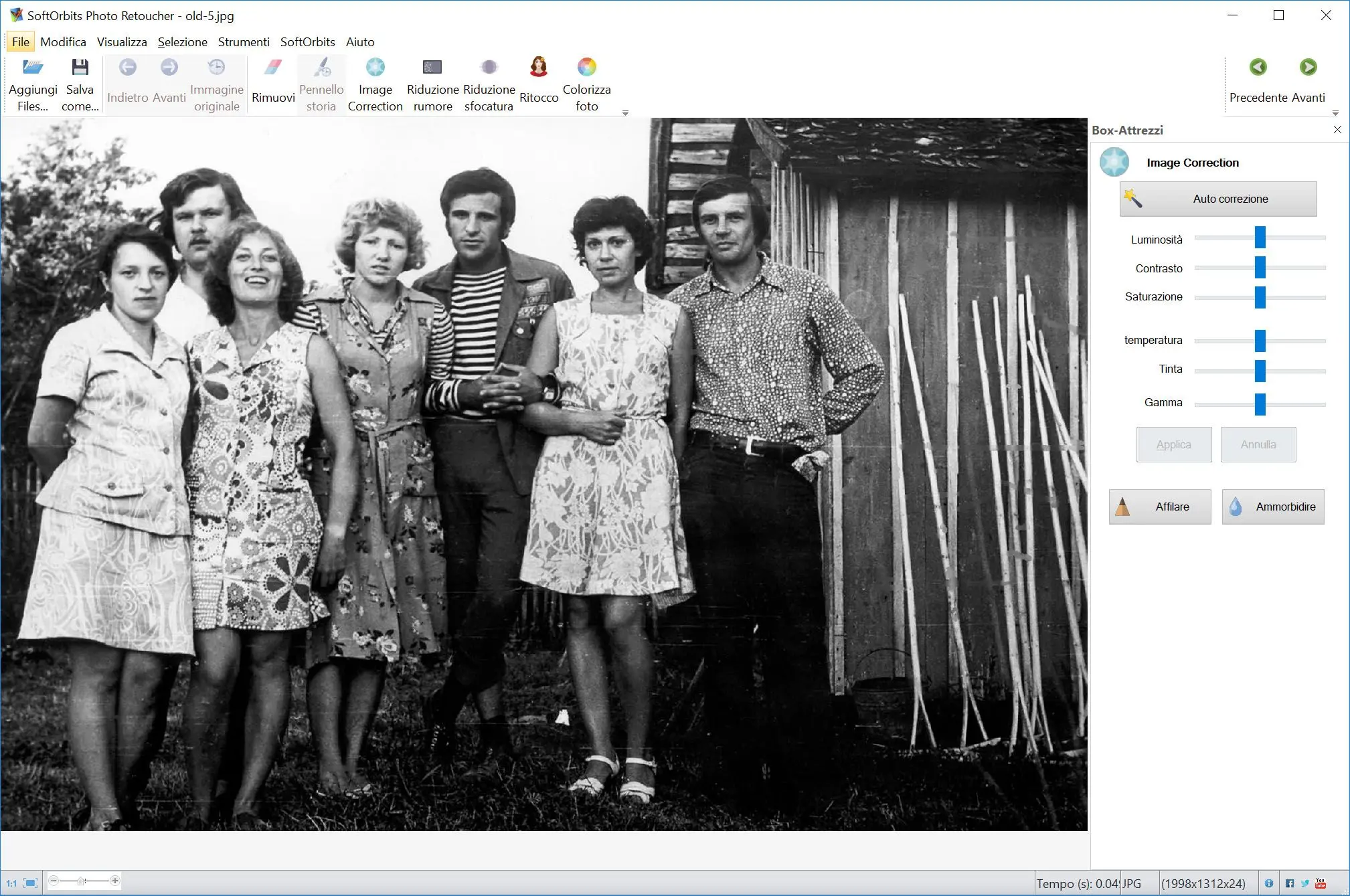 Migliorare una vecchia foto.