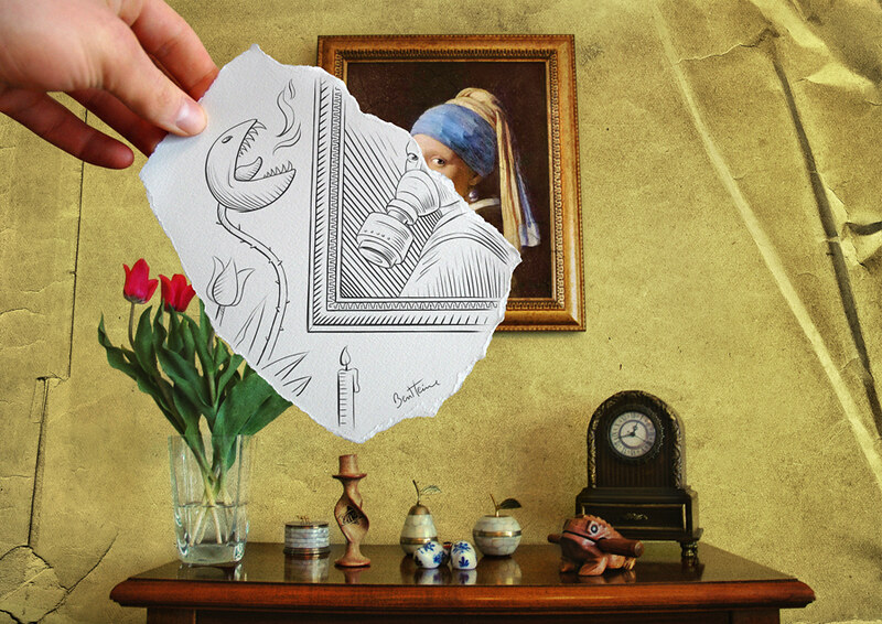 Ben Heine Photo - photo to sketch 5.