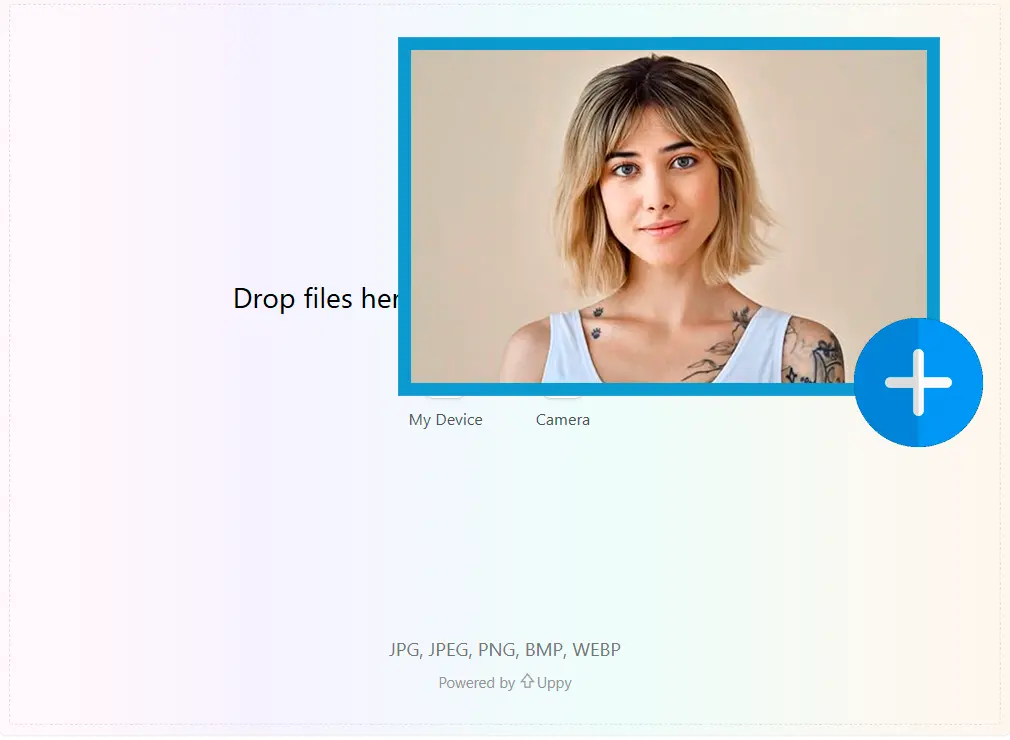 Carica la Foto del Volto.