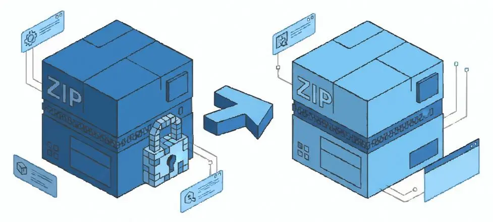 Il file ZIP originale non viene mai riscritto.