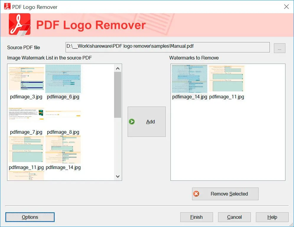 SoftOrbits PDF Logo Remover Screenshot.